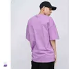 SH283 New Summer Couple T-Shirts Femmes Et Hommes Simple Imprimé Streetwear Hip-Hop All-Match Couleur Unie Demi Manches Jeunesse Tops H1218