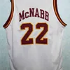 Nikivip Donovan McNabb #22 Mount Carmel High School Retro Basketball Jersey Mens genaaid aangepaste nummernaam Jerseys