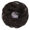 1 pcs Human Hair Bun Safieces DIY envoltório em torno de upple extension rabo de cavalo rabiscador scrunchie hairband para mulheres