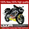 Fairings +Tank cover For Aprilia RSV250RR RS-250 RSV250 RS RSV 250 RSV-250 98-03 23No.18 RS250 RR 1998 1999 2000 2001 2002 2003 Gloss Black RS250R 98 99 00 01 02 03 Bodys Kit