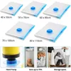 Storage Bags Home Clothes Vacuum Bag With Valve Transparent Border Folding Compressed Organizer Travel Space Saving Seal Packet