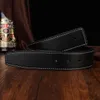 2021 Fashion Big Gold buckle genuine leather belt with box designer men women high quality mens belts AAA208216H