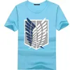 유럽 ​​및 미국 남성용 티셔츠 플러스 사이즈의 자유 냄비의 날개 애니메이션 프린트 반팔 탑