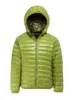 Ultra licht herfst winter mode merk eenden donsjack mannen capuchon waterdichte streetwear veren jas warm 2111206