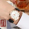 Montre à quartz de ceinture de couple de verre trempé à quartz de style masculin / féminin de style explosion