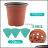 Çiziciler Pot Bahçe Malzemeleri Veranda Çim Evi 100 PCS Bitki Çiçek Kreş Tepsileri Pot Hafif Tohum Başlangıç ​​Başlangıç ​​Başlangıç ​​Fide Tepsisi 278y
