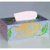 DIY Plum Blossom Speciale Vorm Diamant Schilderen Tissue Opslag Sieraden Box Diamant Borduurwerk Kruissteek Home Decor