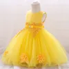 Applices Flower Girls039 Wedding Wear Dress Baby Kids Party Clothing Beading Tulle Dress Toddler Children First Birthday Costu1538827