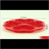 Stampi da forno Bakeware Cucina Sala da pranzo Bar Casa Giardino Drop Delivery 2021 Est Sile Quadrato a forma di cuore Muffin Reticolo Torta Stampo Wafer Biscu