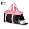 Спортивная сумка на открытом воздухе для фитнес-тренажерный зал сумки женщин тренировка для обуви фитнес йога путешествия багажное плечо SAC de Sport Bag Y0721