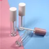 30pcs Bulk 5ml Round Thickened Transparent Lip Gloss Tube Cosmetic White Pink Lid Lipgloss Packaging Containergood qty