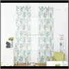 Curtain Drapes Deco El Supplies Garden100 250 & 100 * 200 Cm Design For Home Decoration Peony Flower Screens Printed Screens1 Drop Delivery