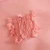 Bolsas retrô sólidas macacão mulheres bolsos de cor rosa de verão, mano de salto solto, monte de comprimento longo casual fêmea 210515