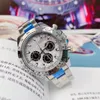 Montres de luxe pour hommes chronographe hommes montre or 42mm 316 bande en acier inoxydable mode chronomètre montres-bracelets de créateur pour hommes'211y