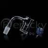 Beracky Two Styles Full Weld Auto-Spinner Quartz Banger Nails Smoking Beveled Edge Seamless Bangers With 22mmOD Glass Marbles&6mm Terp Pearls For Bongs Dab Rigs