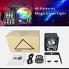 LED Disco Laser Beleuchtung RGB Projektor DJ Magic Ball 60 Muster Party Lichter DC 5V Laser Bar Kristall Urlaub Weihnachten Bühne Lichteffekt