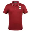 European and American men's polo shirt plain weave cotton Lafayette appliqué t-shirt summer lapel short sleeve 2806#