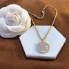 Big Round Diamond Pendant Necklaces With Box Letter Luxury Elegant Jewelry Outdoor Personality Seiko Unisex Necklace