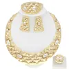 Collana orecchini Yulaili Vendita di gioielli in rame di lusso in oro brasiliano Set di gioielli in rame Italiano Set di moda per le donne