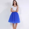 Качество 5 слоев Мода Тюль Юбка плиссированные TUTU S Lolita Petticatiobiads Midi Jupe Saias Faldas 210621