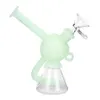 Glow In Dark Glass Rury Silikonowe Bong Rury wodne Dym Bongs Dab Rigs Dymanie Bublers Hemisferical Butelka, w tym akcesorium Łatwy do czyszczenia