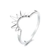 Fashion Jewelry Femme Gold Silver Color Cute Sunflower Band Rings Two in One Multiple wearing methods Ring for Women