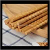 Flatware Kitchen, Dining Bar & Garden Drop Delivery 2021 Natural Bamboo Traditional Vintage Handmade Chinese Dinner Chopsticks Home Kitchen T