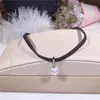 Fashion Designer Natural Freshwater Pearl Choker Pendant Pure 925 Sterling Silver Women Short Necklace Chokers