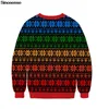 Unisex paren lelijke kerstmas truien ronde nek pullover sweatshirt 3d grappige eekhoorn geprinte vakantie jumpers