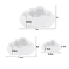 3 stks 3D cloud vorm chocolade siliconen mal mousse fondant ijsblokjes pudding snoep zeep kaars mallen bakken cake decoratie tool