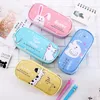 Animal pencil bags, large capacity stationery bag, PU student pencils case 4 colors