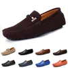 men casual shoes loafers Espadrilles easy triple black white brown Dark Grey Burgundy Beige Army Green red Rubber mens sneakers outdoor jogging walking Multi color #8