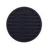 Silicone Cup Draining Coaster Round Thermal Insulation Soft Rubber Tea Coffee Mug Mat Tableware Decor