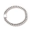 Gold Cuban Link Chain Bracelet Fashion Stainless Steel Hip Hop Jewelry Mens Silver Bracelets