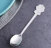 Rostfritt stål Kaffeskedar Julklappar Bordsredskap Efterrätt Sked Glass Candy Tea Honey Spoon Tablewares Xmas Present HH21-837