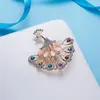 Leuke Animal Crystal Cat Owl Peacock Butterfly Broche Pins Dames Europa America Bruiloft Banket Party Rhinestone Sieraden