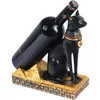 Смола египетская кошка бог винный стойку держатель вина практическая скульптура стенд дома украшения интерьера ремесел рождественский подарок