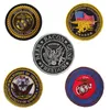 USA Bandeira Marinha Armbana USmarines Bordado Tecido Emblema Gancho e Loop Fastener Patch Selo do Exército Salvamento Médico Tático Adesivo Militar para Roupas