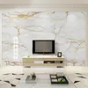 Custom Any Size Mural Modern White Marble Wallpaper Golden Line Wall Painting Living Room TV Sofa Bedroom Home Decor Papel Mural 210722