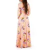 ChegadaLegant Floral Impressão Colheita Maternidade Maxi Vestido 210528