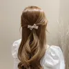 Super Belle Perle Barrettes Fermoir Mot Clip Géométrique Femmes Strass Or Cristal Diamant Cheveux Accessoires