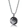 Pendant Necklaces Lucky Sonny Hip Hop Bling Punk Chain Bijoux Collares Colar Friends Necklace Jewelry Color CZ Iced Yin Yang Tai Chi