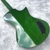 Custom MM Ama-Ada Chitarra elettrica per mancini in verde Grand Music Il colore e la forma possono essere personalizzati Aggiorna legno e hardware