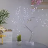 108 LED Touch Night Light Mini Romantic Christmas Tree Copper Wire Garland Fairy Table Lamp للأطفال غرفة نوم بار ديكور