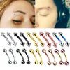 16G Stainless Steel Eyebrow Rings Tragus Helix Rook Daith Earring Tongue Lip Studs Barbell Body Piercing Jewelry