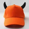 Hat Mens Horn Diabeł Spring Autumn Korean Fashion Baseball Cap Men and Women Caps Halloween Baseball Cap8047061