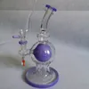 Narguilés de pomme de douche avec boule style de type plié Bongs conduite d'eau avec bol en verre huile Dab Rigs narguilé pipes à fumer 14.5mm joint femelle XL-1971