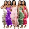 Femmes Sexy Robes Casual Tie Dye Impression Robe Longue U-cou Filles Streetwear Classique Vêtements D'été