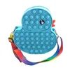 Decompression Toy Cute cartoon Duck Bag Push Bublles Portable Fashion Crossbody Pack Silicone Press Fidget Toys Bags