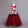 new girl lovely big children's dress Cotton Blends Printed Dress